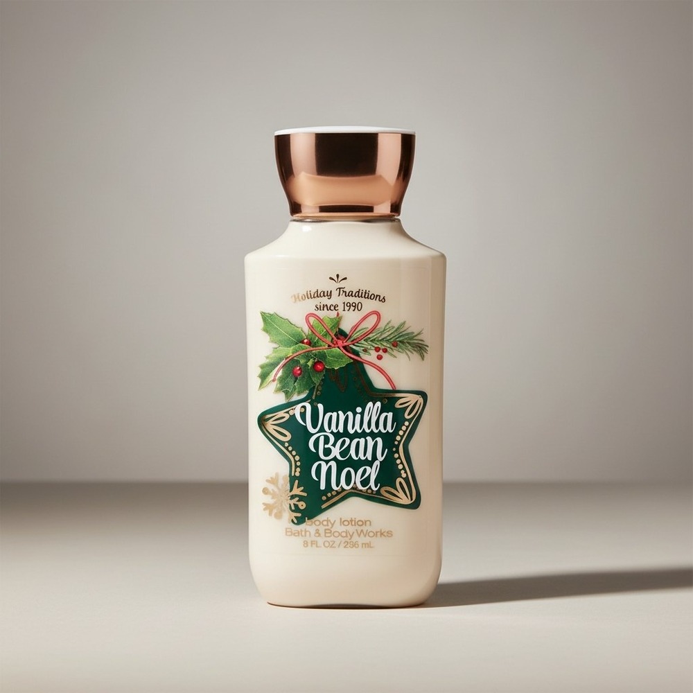 Bath & Body Works Vanilla Bean‎ Noel Body Lotion 8oz Holiday Traditions New